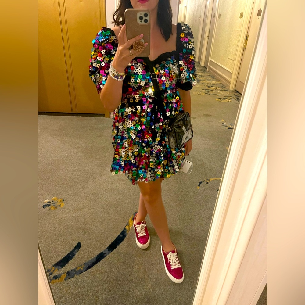 Buddy Love Colby Puff Sleeve Taylor Swift Eras Tour Sequin Dress